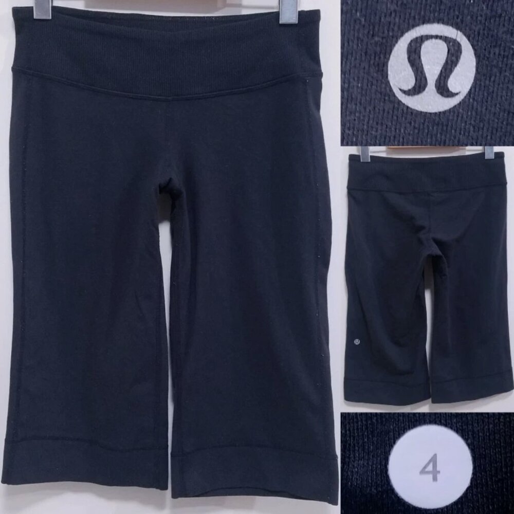 Lululemon Clam Digger Crop Shorts 4 XS Woman's Leggings Capri Black